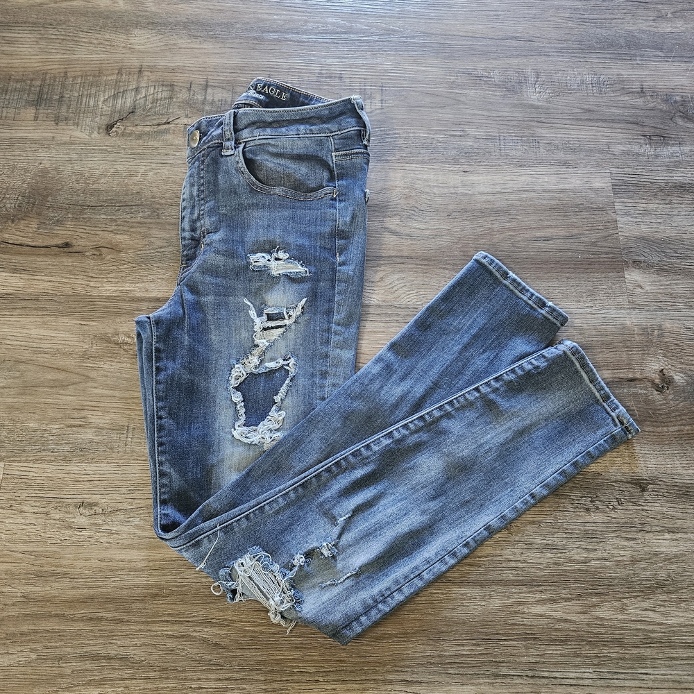 American Eagle Outfitters Distressed Denim Stretch‎ Jeggings